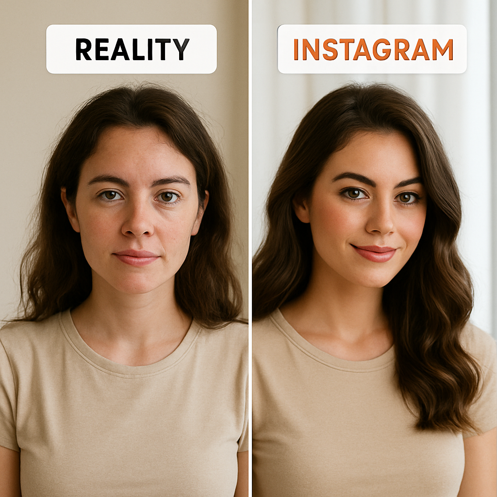Vergleich: Realität vs. Instagram
